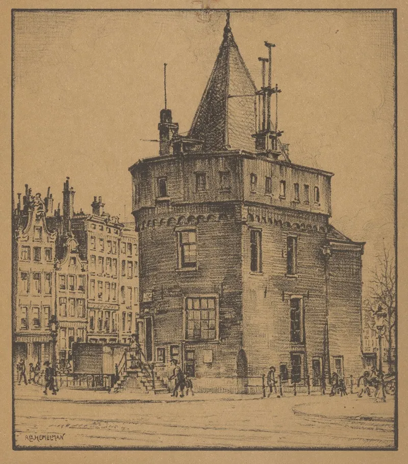 Schreierstoren by Albert Hemelman - Canvas Print