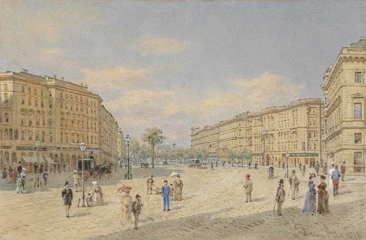 Schubertring by Franz Alt - Canvas Print