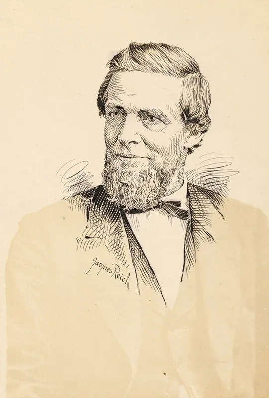 Schuyler Colfax by Jacques Reich - Canvas Print