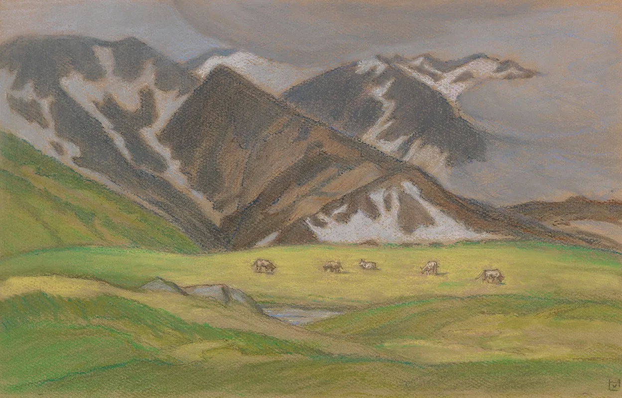Schweizer Alpenlandschaft Mit Weidenden Kuhen