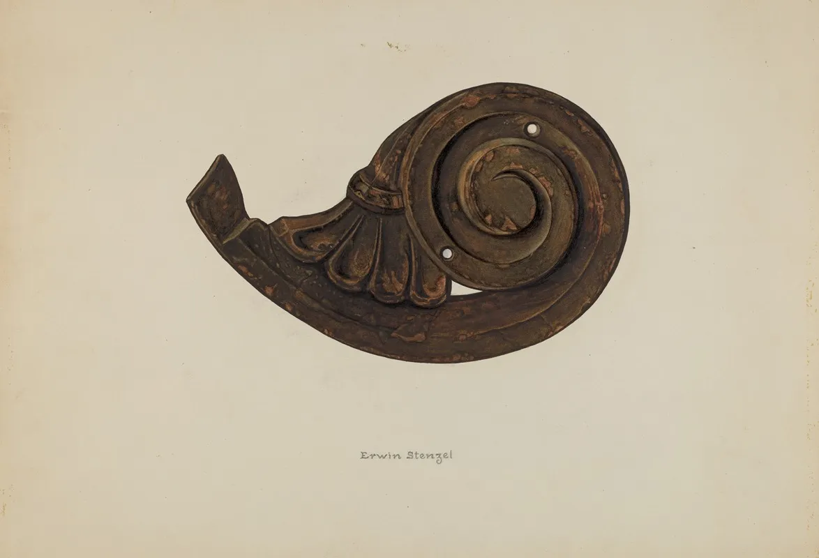 Scroll by Erwin Stenzel - Canvas Print