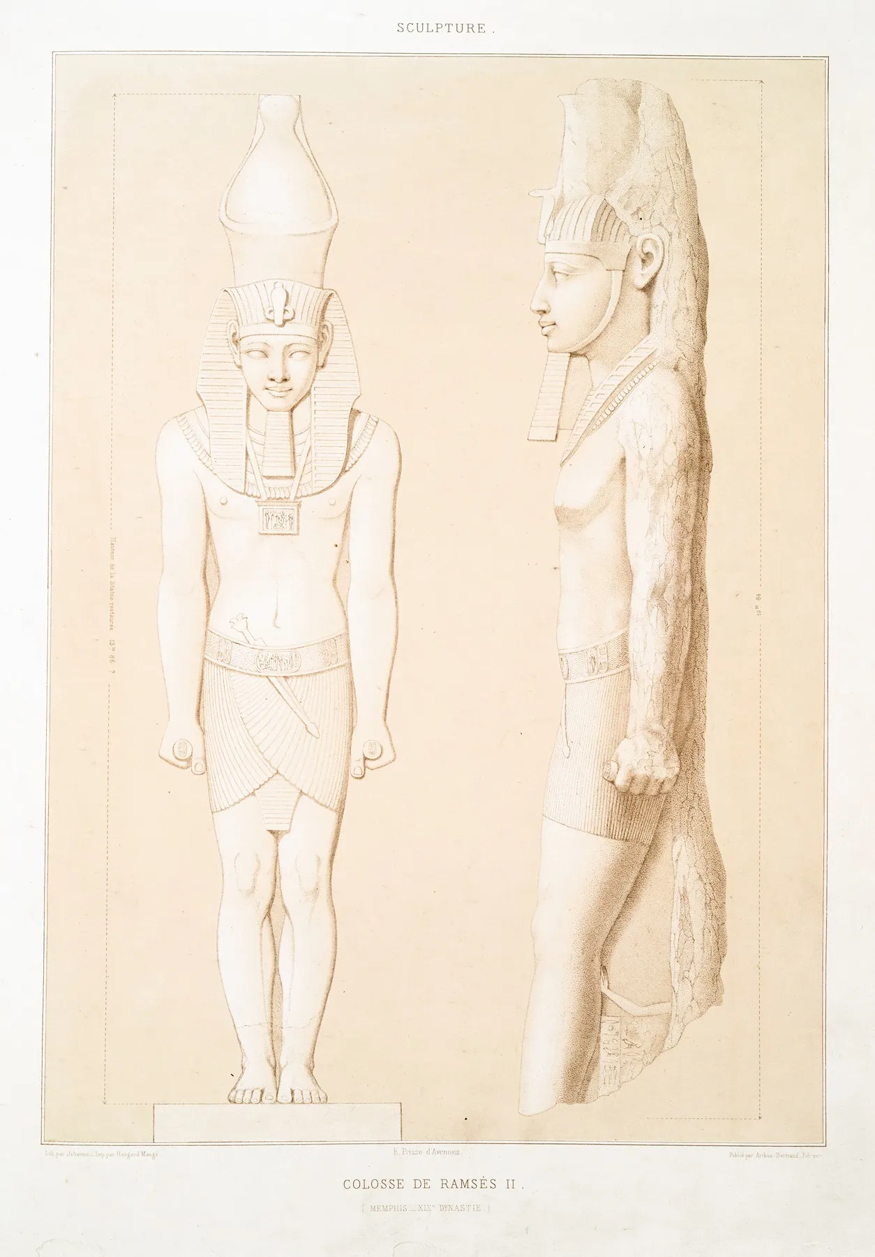 Sculpture Colosse De Ramses Ii Memphis Xixe Dynastie