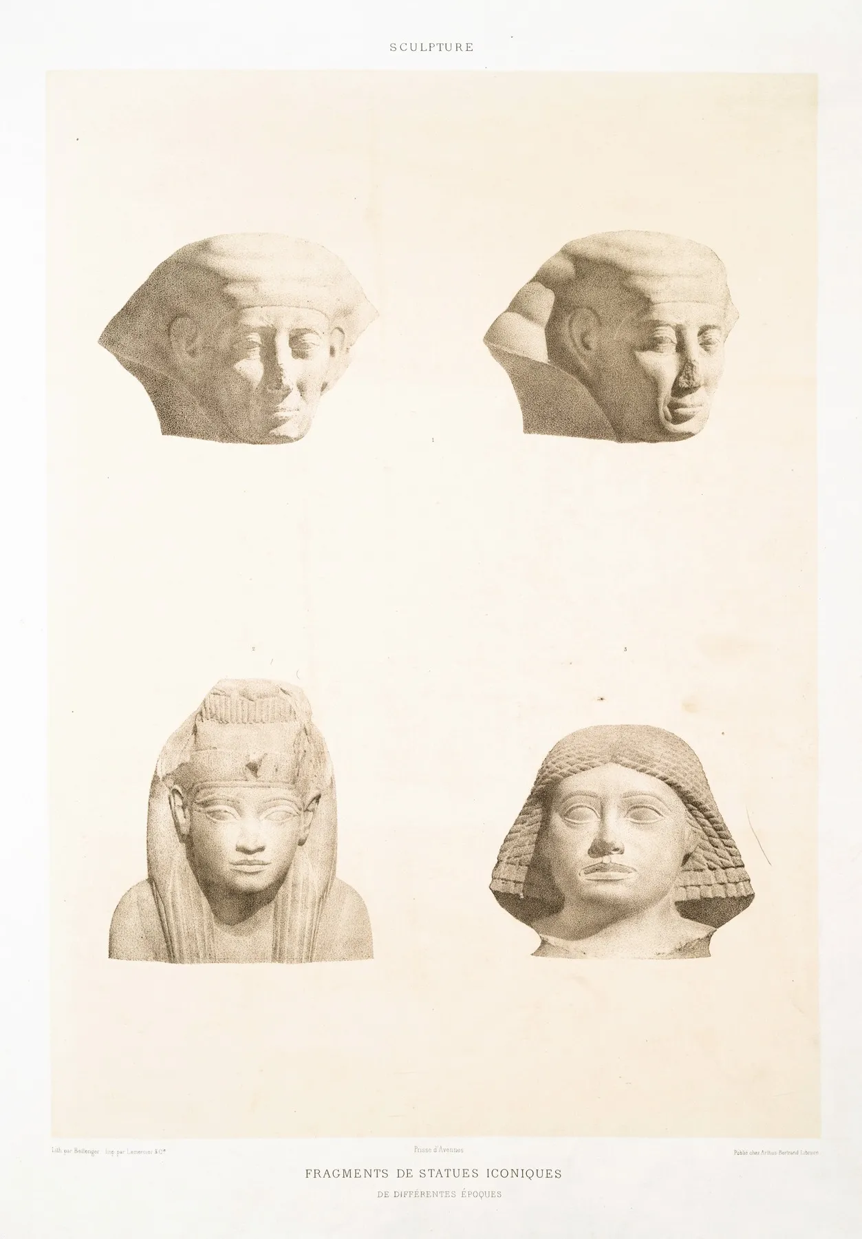 Sculpture Fragments De Statues Iconiques De Differentes Epoques