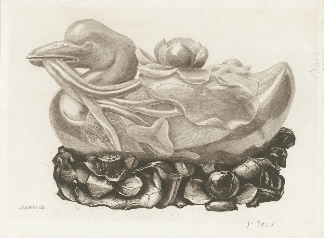 Sculpture Of A Duck Made Of Jade