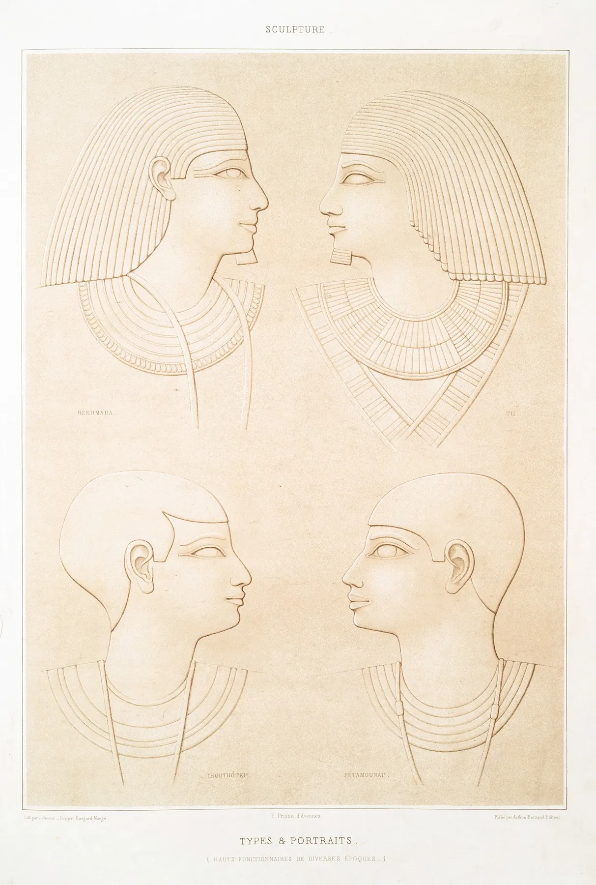 Sculpture Types Portraits Hauts Fonctionnaires De Diverses Epoques