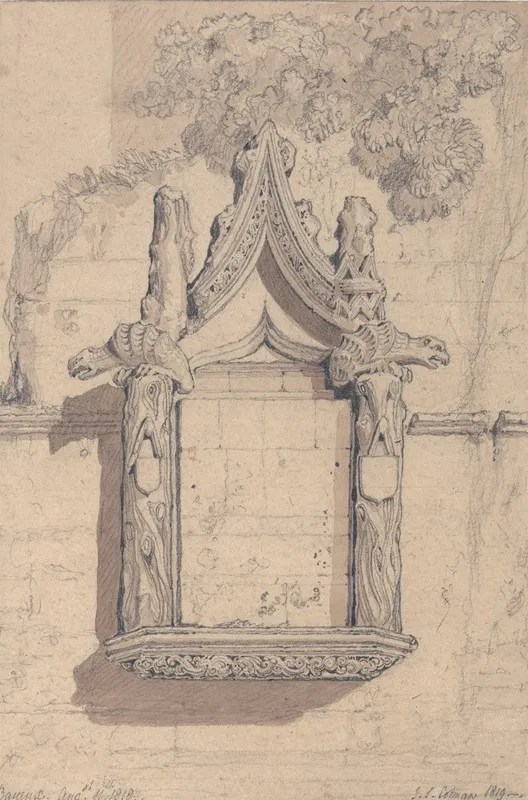 Sculpture Upon A House On The North Side Of The Cathedral At Bayeux
