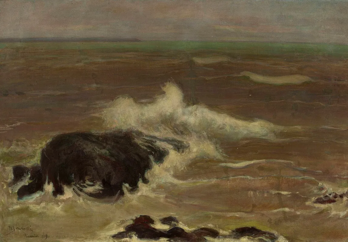 Sea 5 by Władysław Ślewiński - Canvas Print
