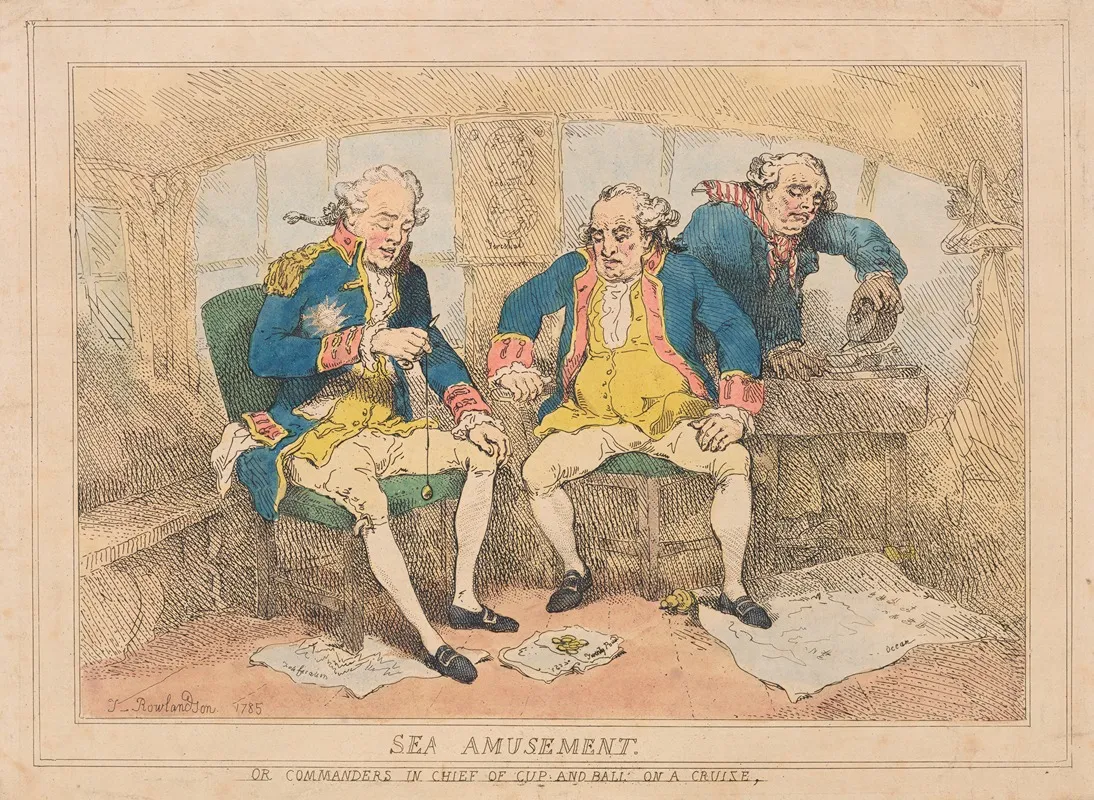 Sea Amusement Or Commanders In Chief Of Cup And Ball On A Cruize