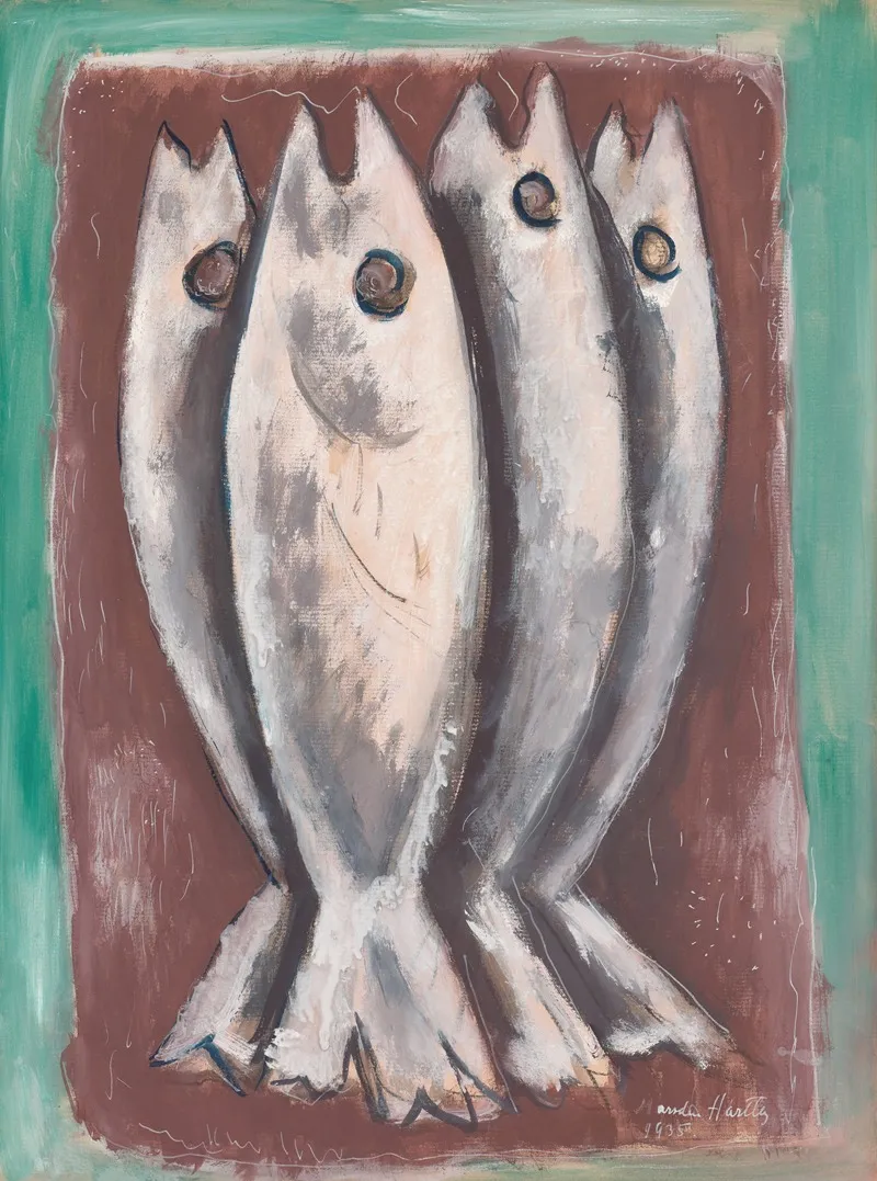 Sea Ghosts by Marsden Hartley - Canvas Print