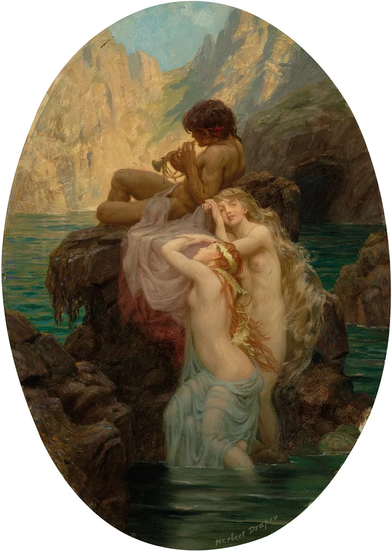 Sea Melodies by Herbert James Draper - Canvas Print