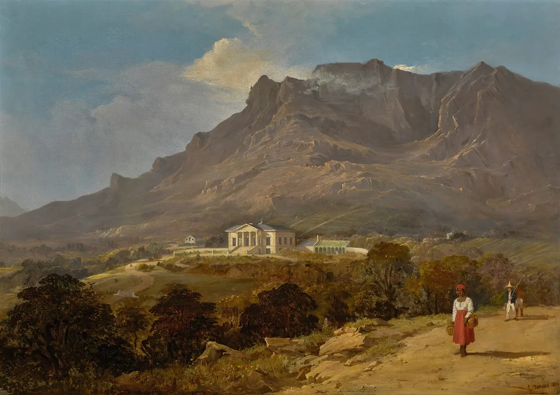 Seaforth House Simonstown Cape Of Good Hope South Africa by Edward Duncan - Canvas Print