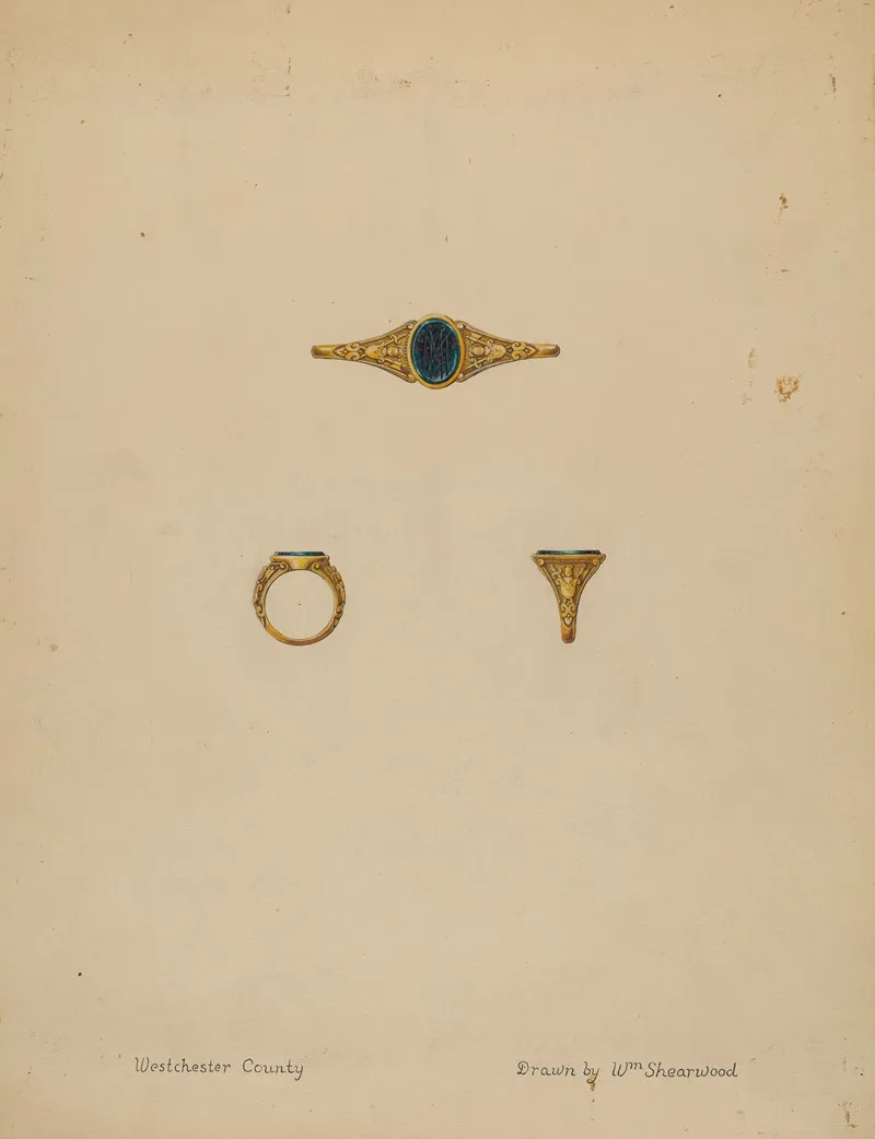 Seal Ring by William P. Shearwood - Canvas Print