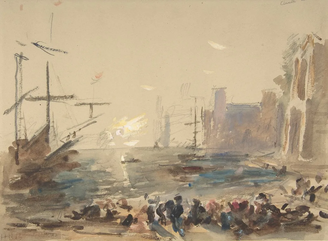 Seascape 18 by Hercules Brabazon Brabazon - Canvas Print