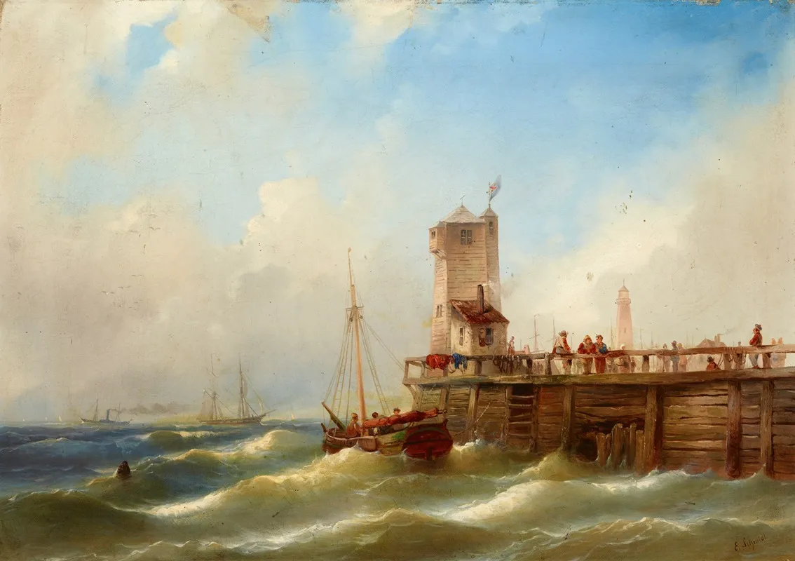 Seascape 26 by Eduard Schmidt - Canvas Print