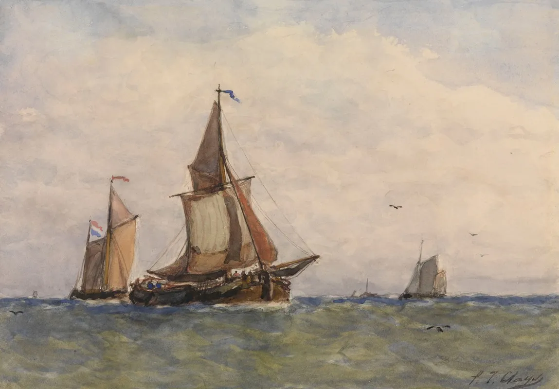 Seascape 47 by Paul Jean Clays - Canvas Print