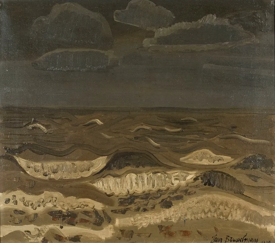 Seascape 68 by Jean Brusselmans - Canvas Print