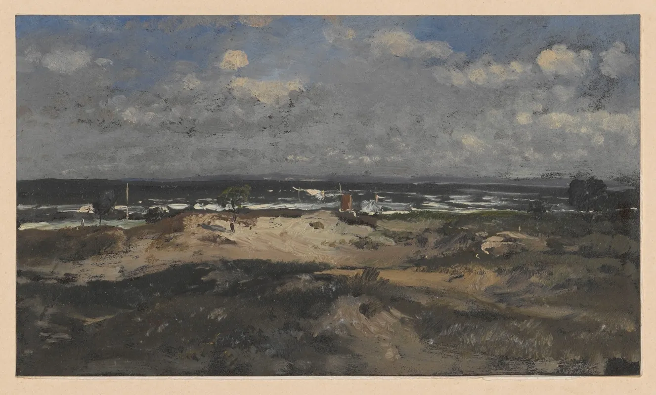 Seashore In Ahlbeck by Adolf Dressler - Canvas Print