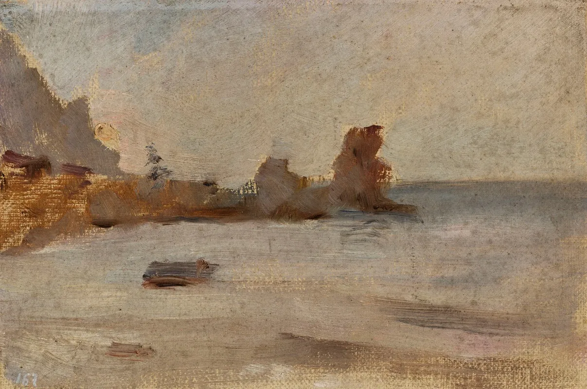 Seaside In Gurzuf From The Journey To Crimea