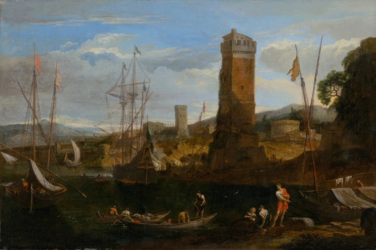 Seaside Landscape I by Johann Anton Eismann - Canvas Print