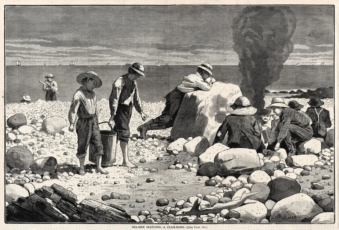 Seaside Sketches A Clam Bake