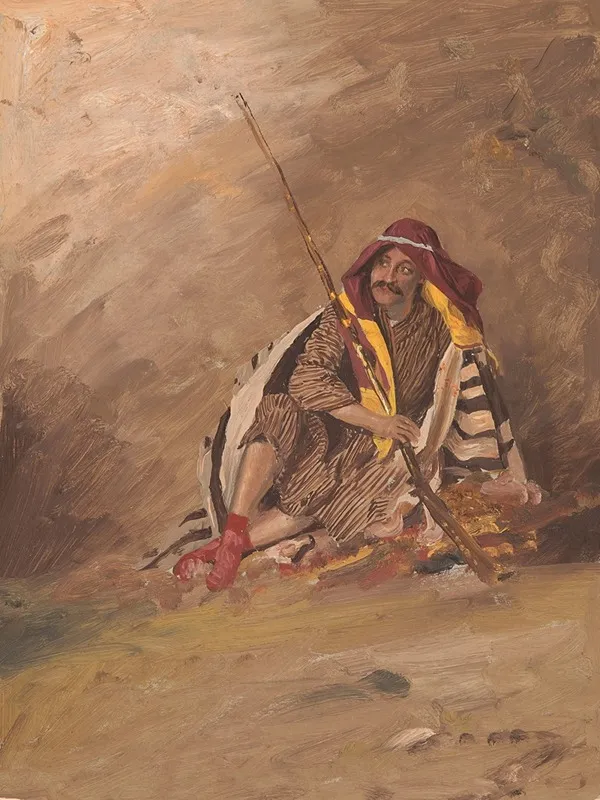 Seated Bedouin