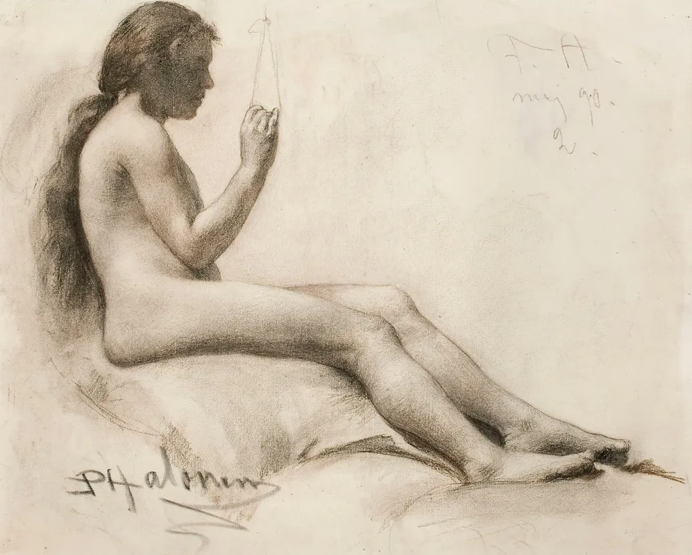 Seated Female Model