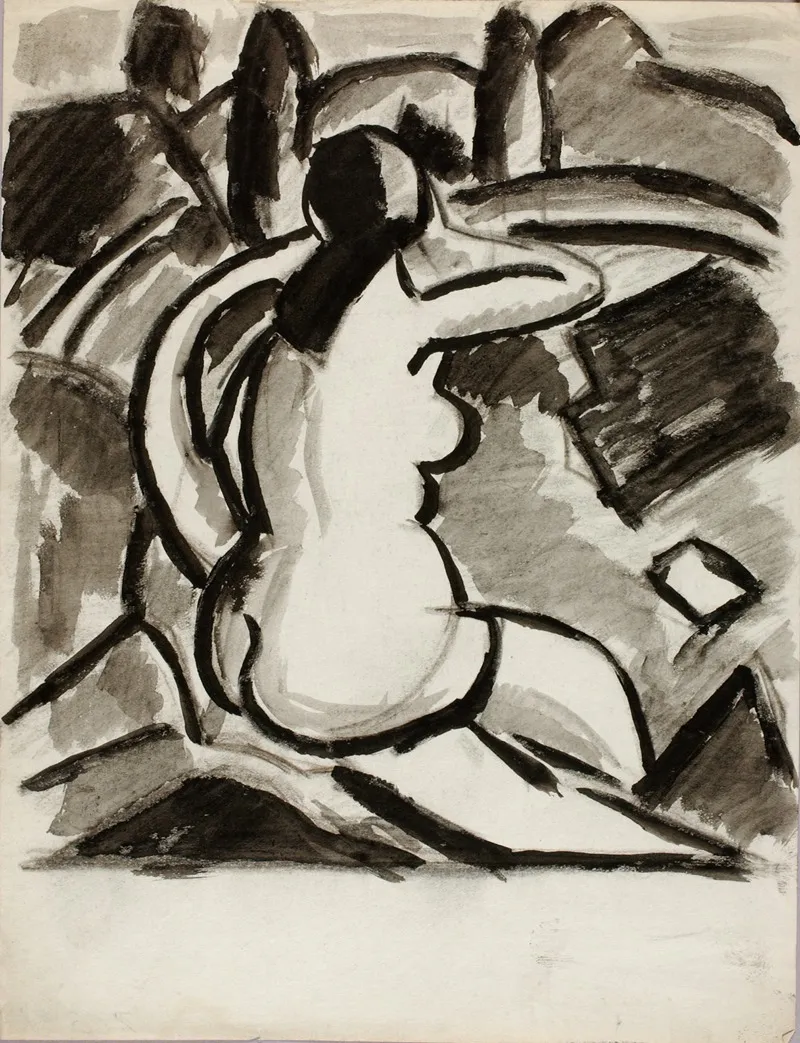 Seated Female Nude 25