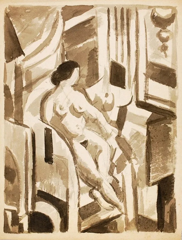 Seated Female Nude 3 2