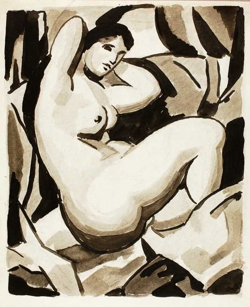 Seated Female Nude 34