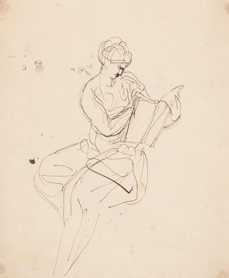 Seated Figure Reading