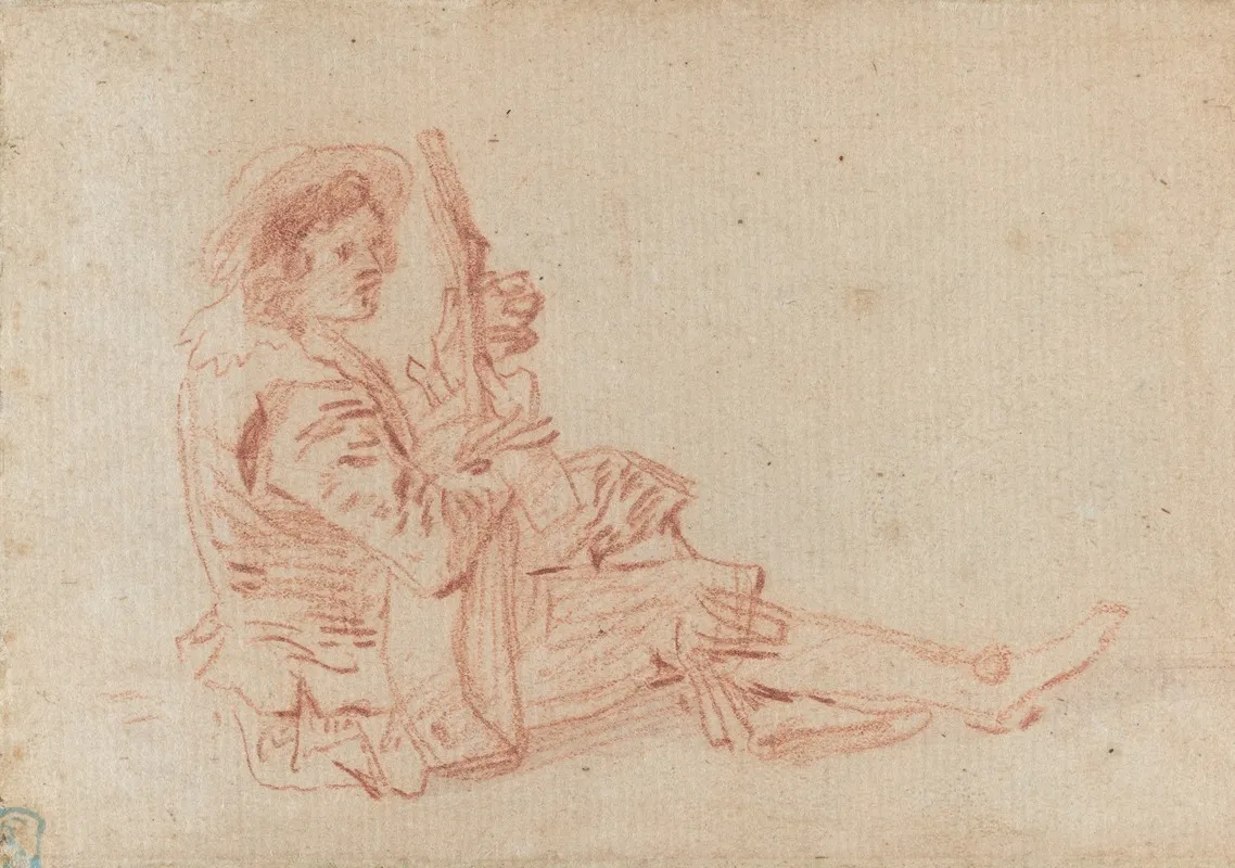 Seated Guitarist Recto