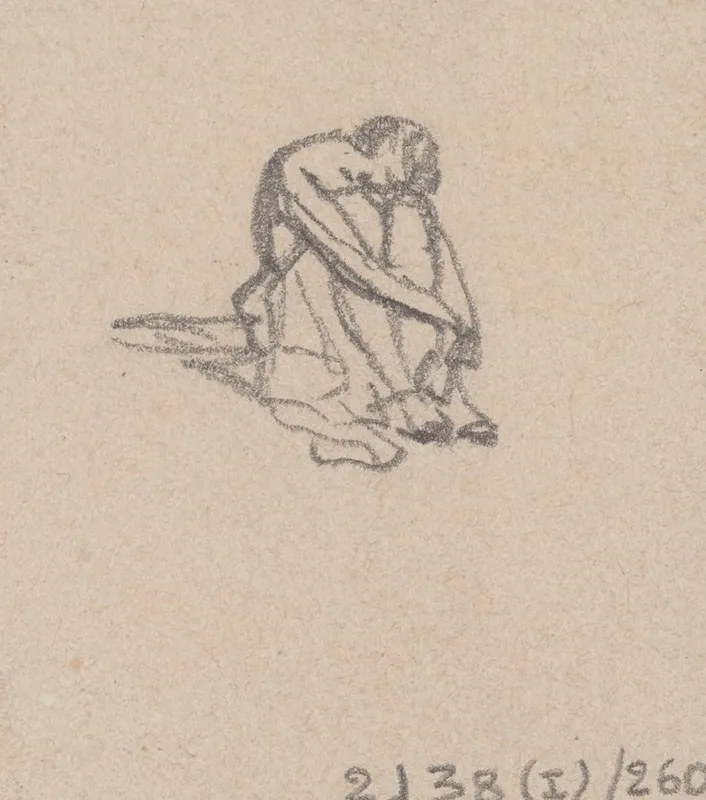 Seated Huddled Figure