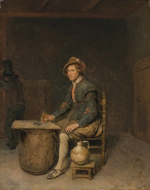 Seated Hunter In A Tavern