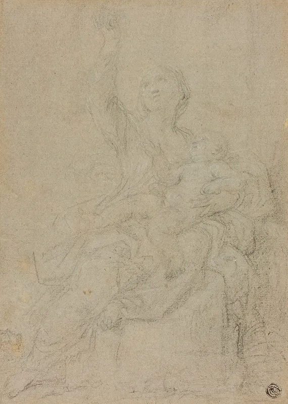 Seated Madonna And Child