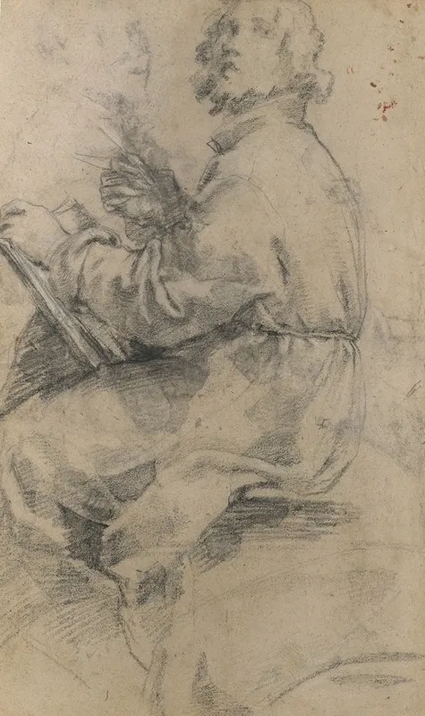 Seated Male Figure With The Head Of An Onlooker