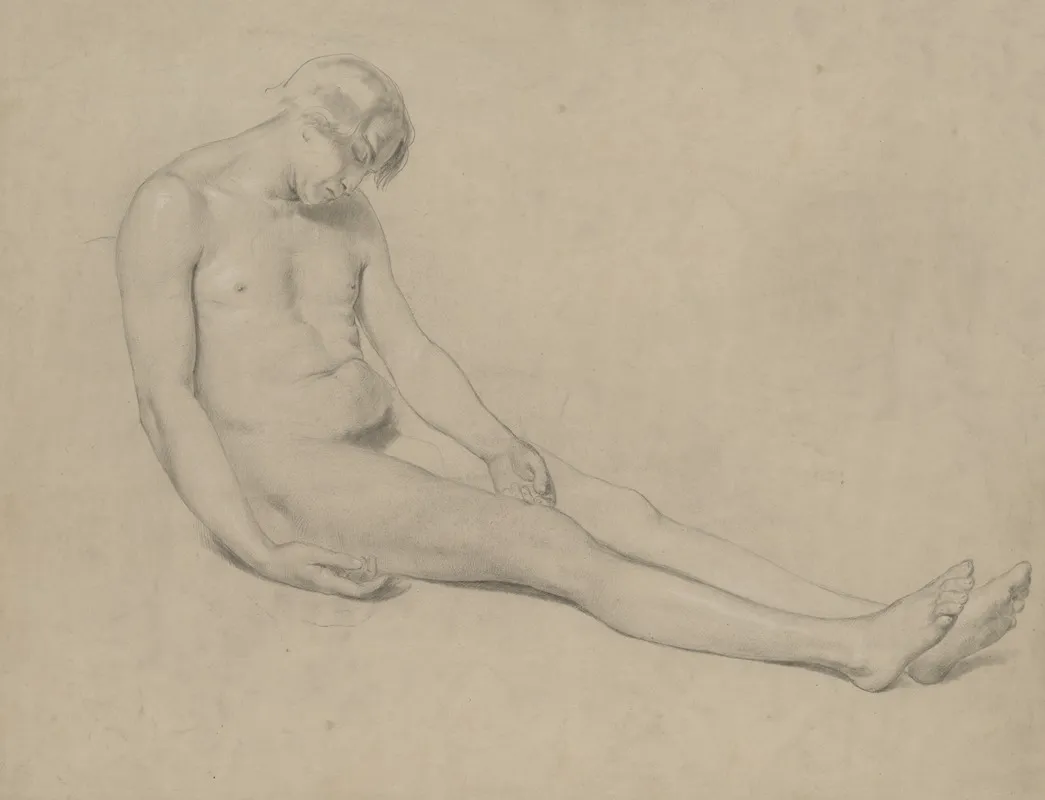 Seated Male Nude 18