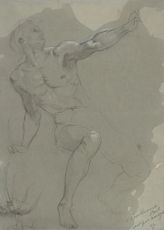 Seated Male Nude 8