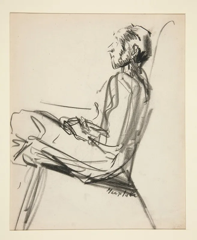 Seated Man 6 by George Luks - Canvas Print