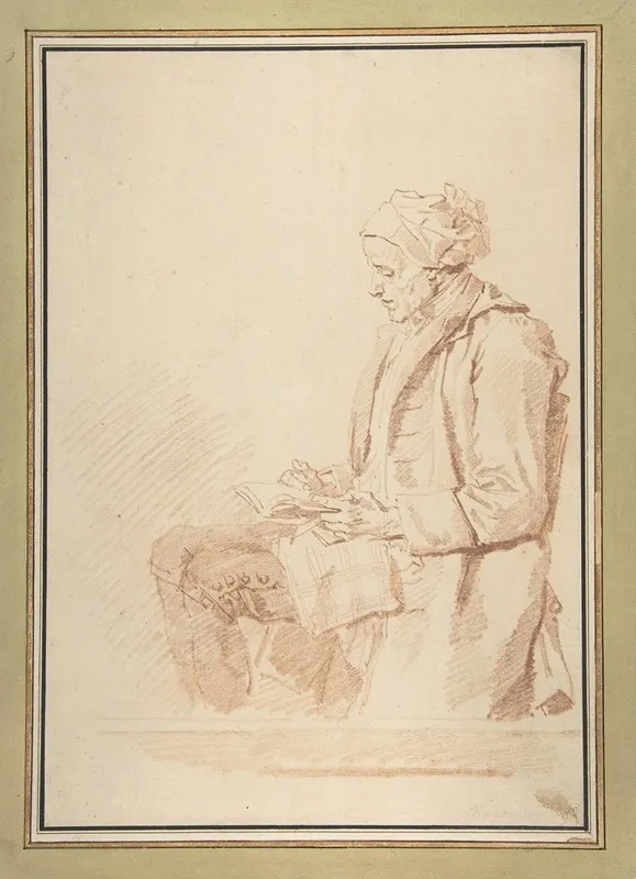 Seated Man Reading