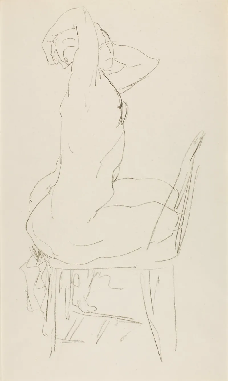 Seated Nude 23 by Alfred Henry Maurer - Canvas Print