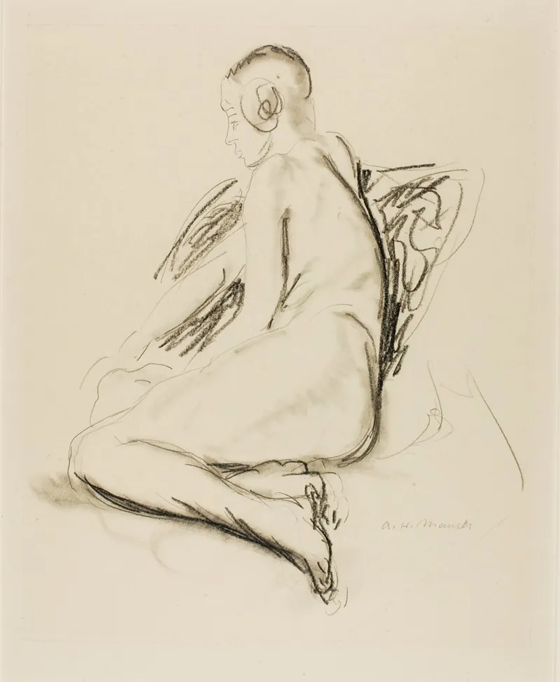 Seated Nude 27 by Alfred Henry Maurer - Canvas Print