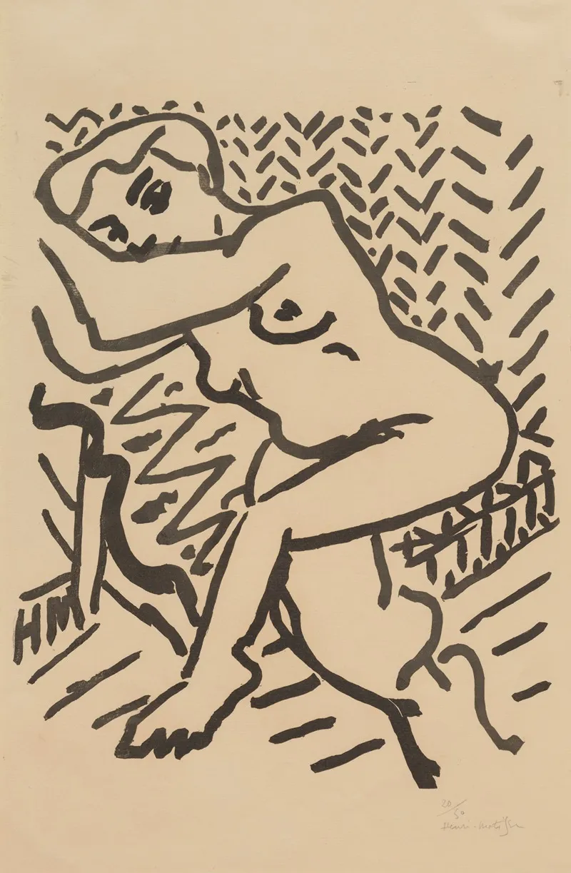 Seated Nude 32 by Henri Matisse - Canvas Print