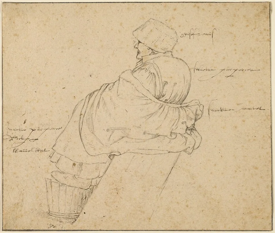 Seated Woman 10 by Roelant Savery - Canvas Print