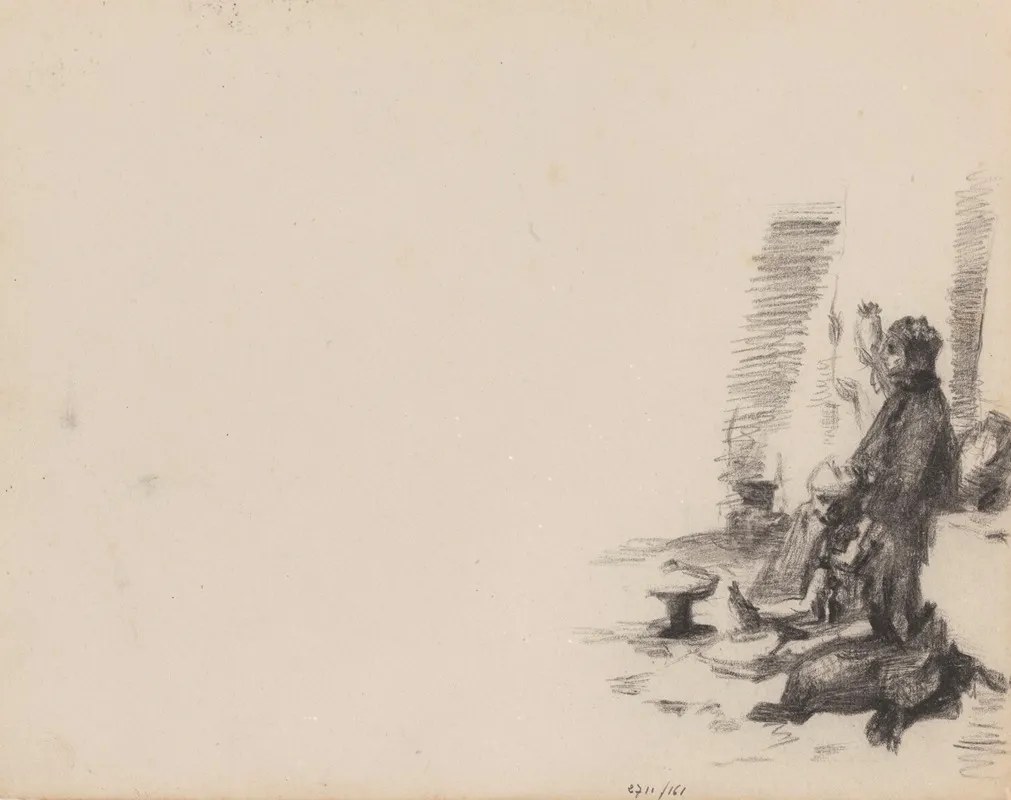 Seated Woman 18 by James Ensor - Canvas Print