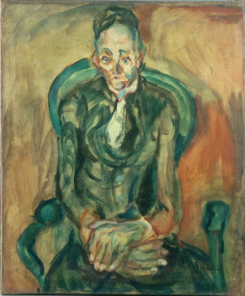 Seated Woman 26 by Chaïm Soutine - Canvas Print