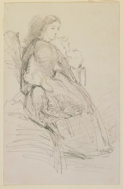 Seated Woman Smoking