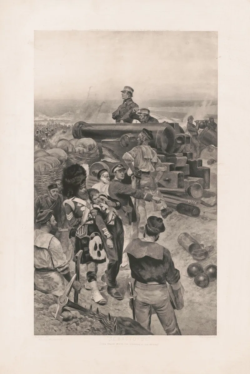 Sebastopol Lord Raglan Viewing The Storming Of The Redan
