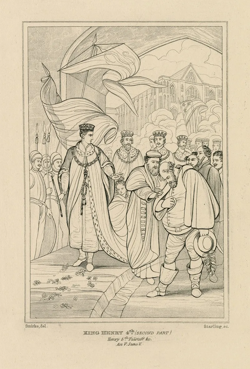 Second Part Of King Henry Iv Act 5 Scene 5 by William Francis Starling - Canvas Print