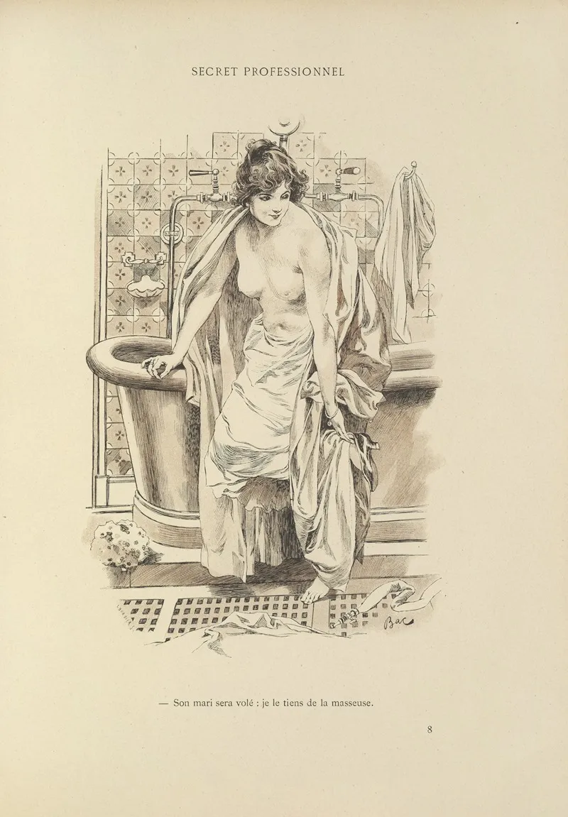 Secret Professionnel by Ferdinand Bac - Canvas Print