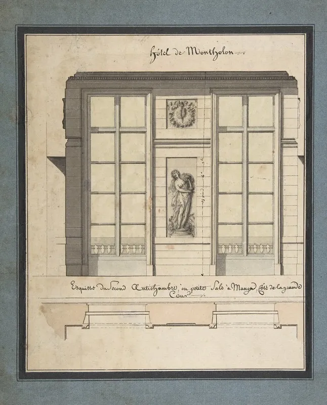 Section And Plan Of The Small Dining Room Of The Hotel De Montholon 2
